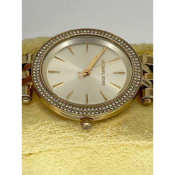 Michael Kors Darci  Steel Glitz Gold Dial Ladies Quartz Watch MK3430 - Picture 3 of 7